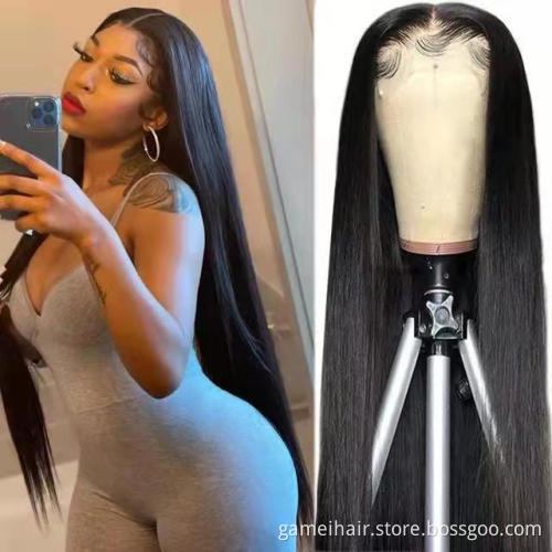 long inch lace front wig 13x4 Lace Front Wig  shipping glueless baby hair straight 100% human hair lace wigs
